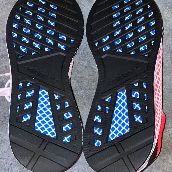 Adidas Deerupt Sz 13 Red/Blue - Picture 3 of 3